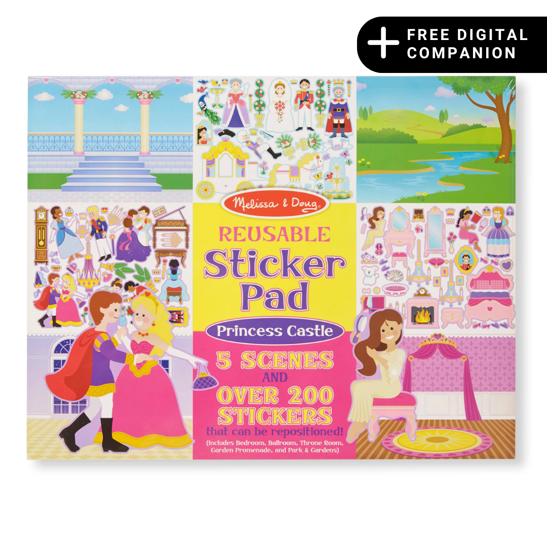 Reusable Sticker Pad - Princess Castle