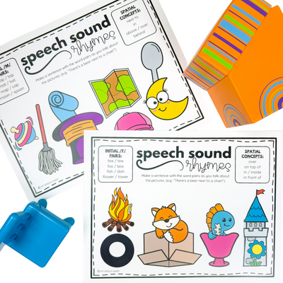 Fox in the Box Positional Words Activity Set