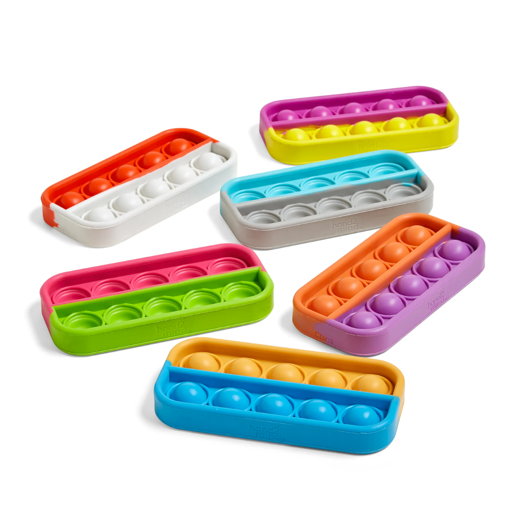 Ten-Frame Sensory Bubble Poppers, Set of 6