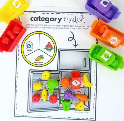 Sorting Snacks Mini Fridge - Digital Add-On!