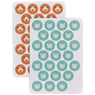 Cats + Dogs Four in a Row Magnetic Travel Game