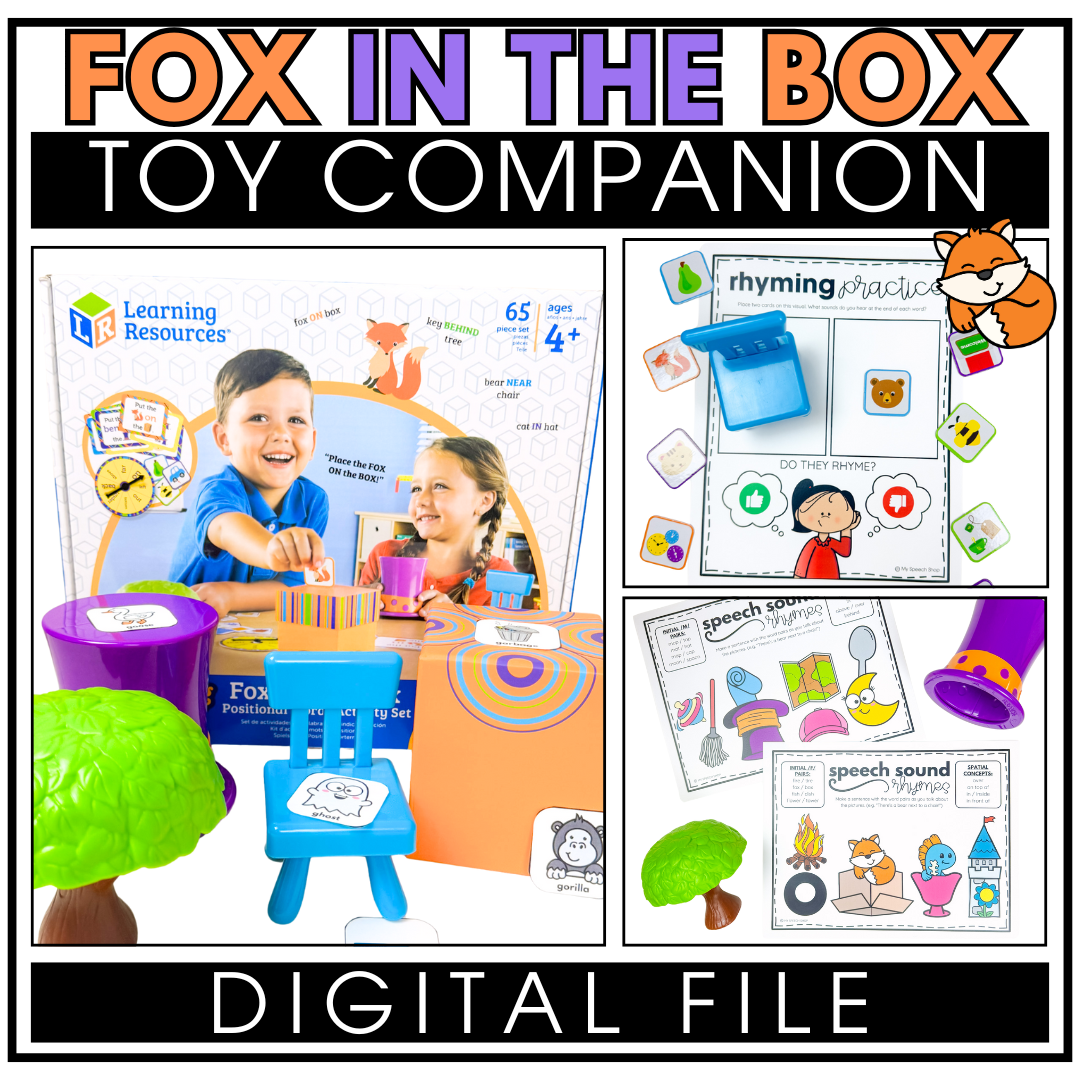 Fox in the Box Positional Words Set - Digital Companion