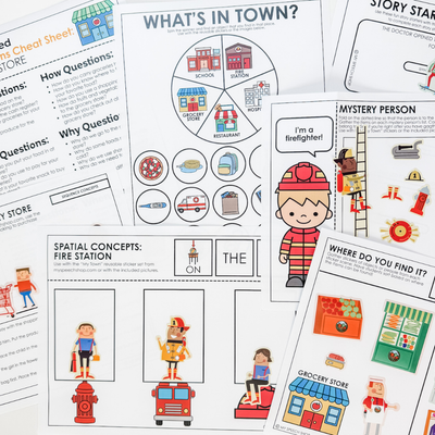 My Town Sticker Set Digital Companion