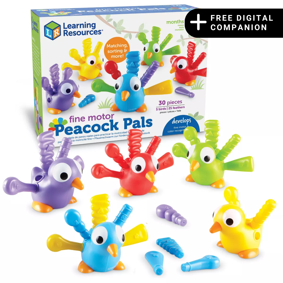 Fine Motor Peacock Pals