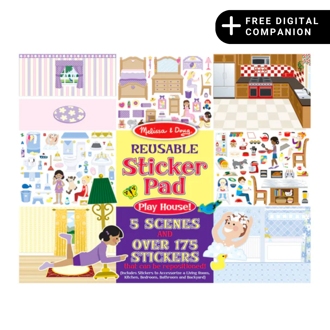 Reusable Sticker Pad - Play House!