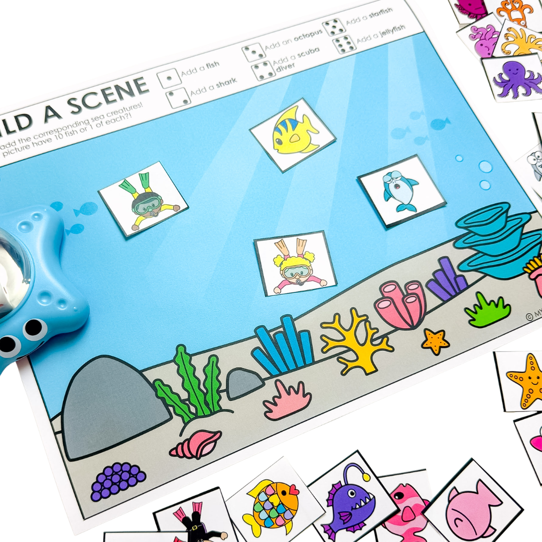 Ocean Animal Dice Popper Activities
