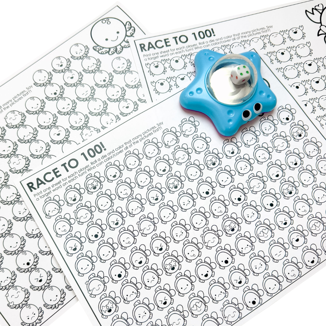Ocean Animal Dice Popper Activities