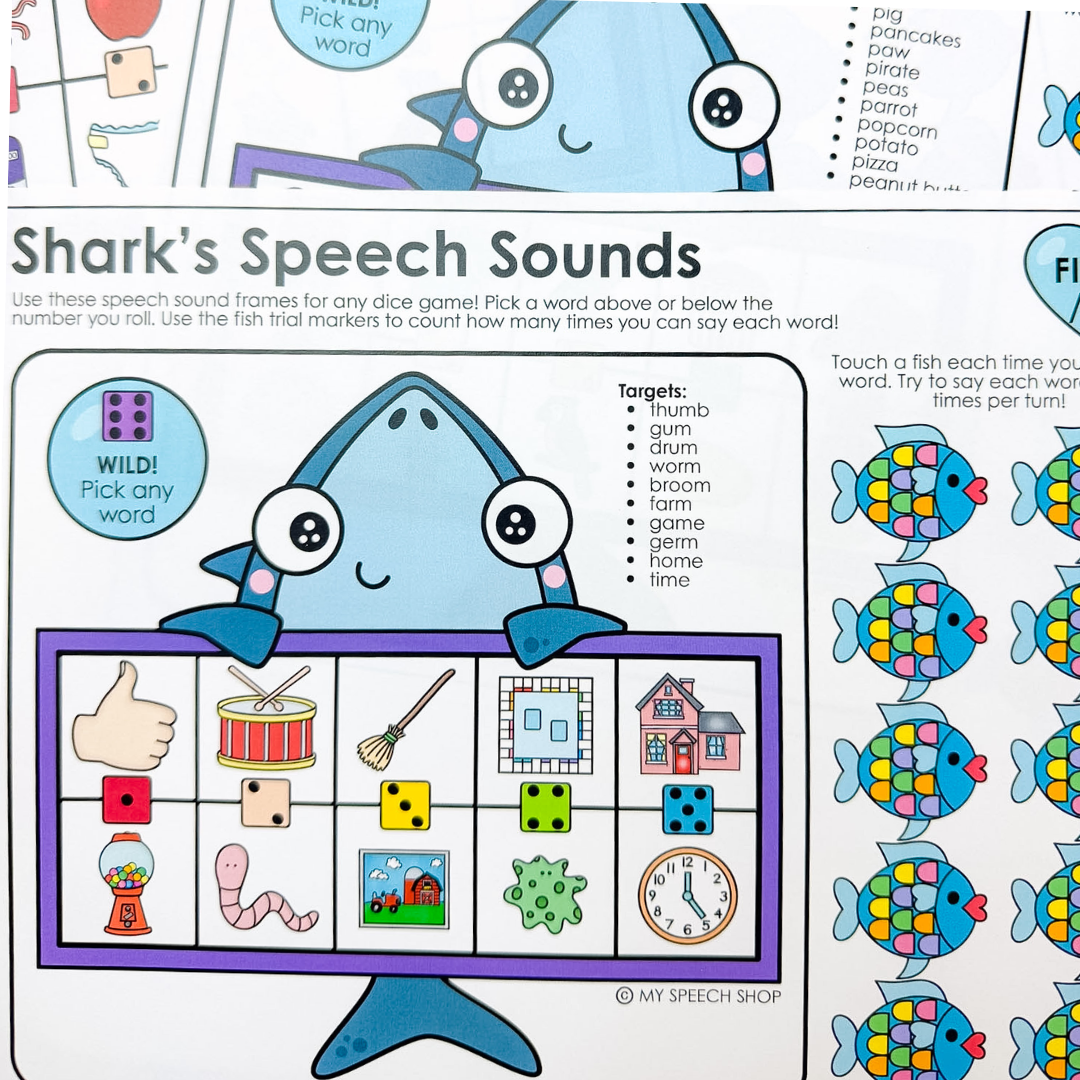 Ocean Animal Dice Popper Activities