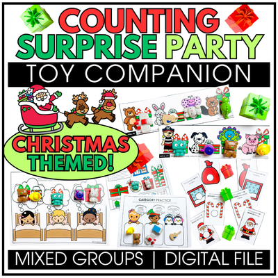 CHRISTMAS THEMED Counting Surprise Party - Digital File