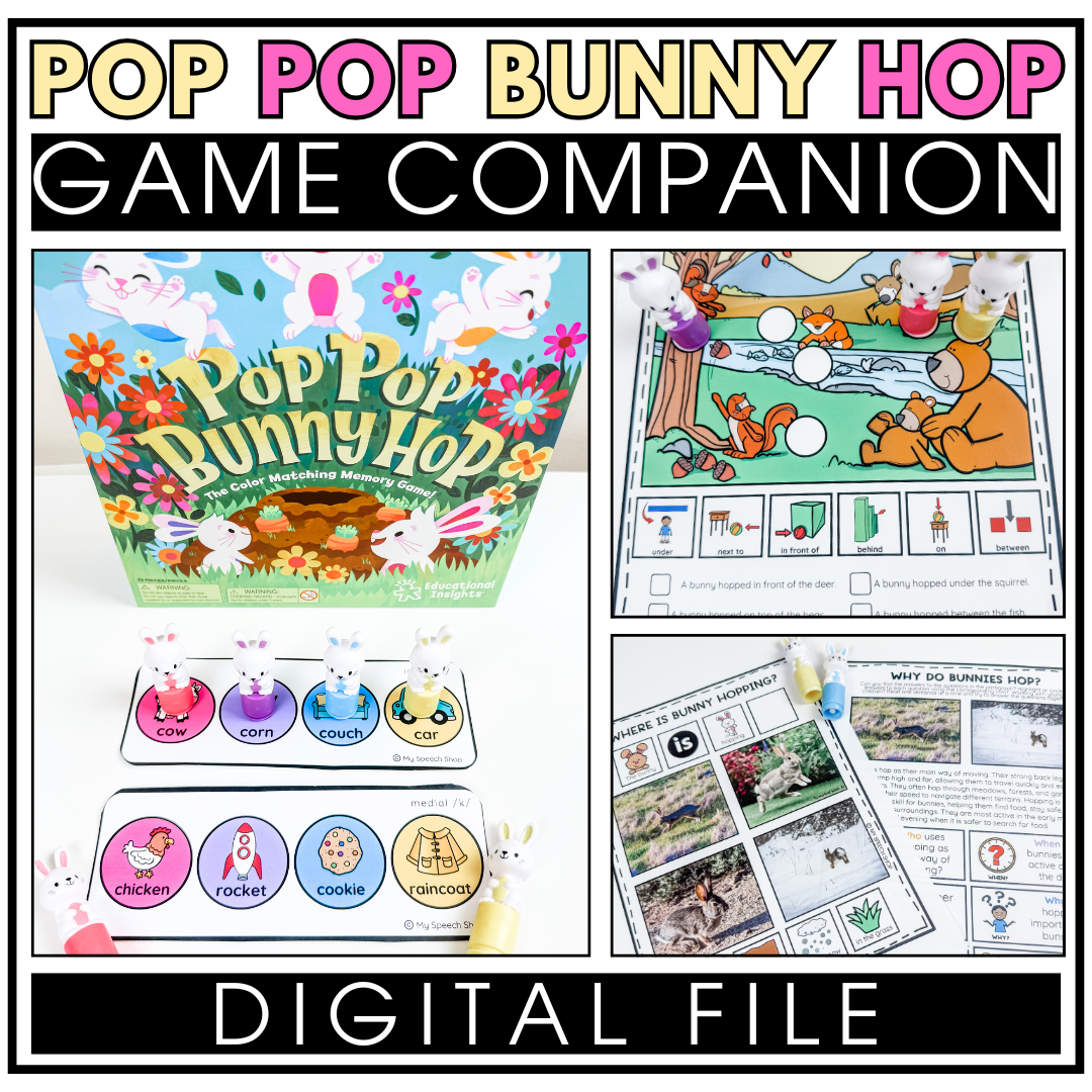 Pop Pop Bunny Hop Game Companion