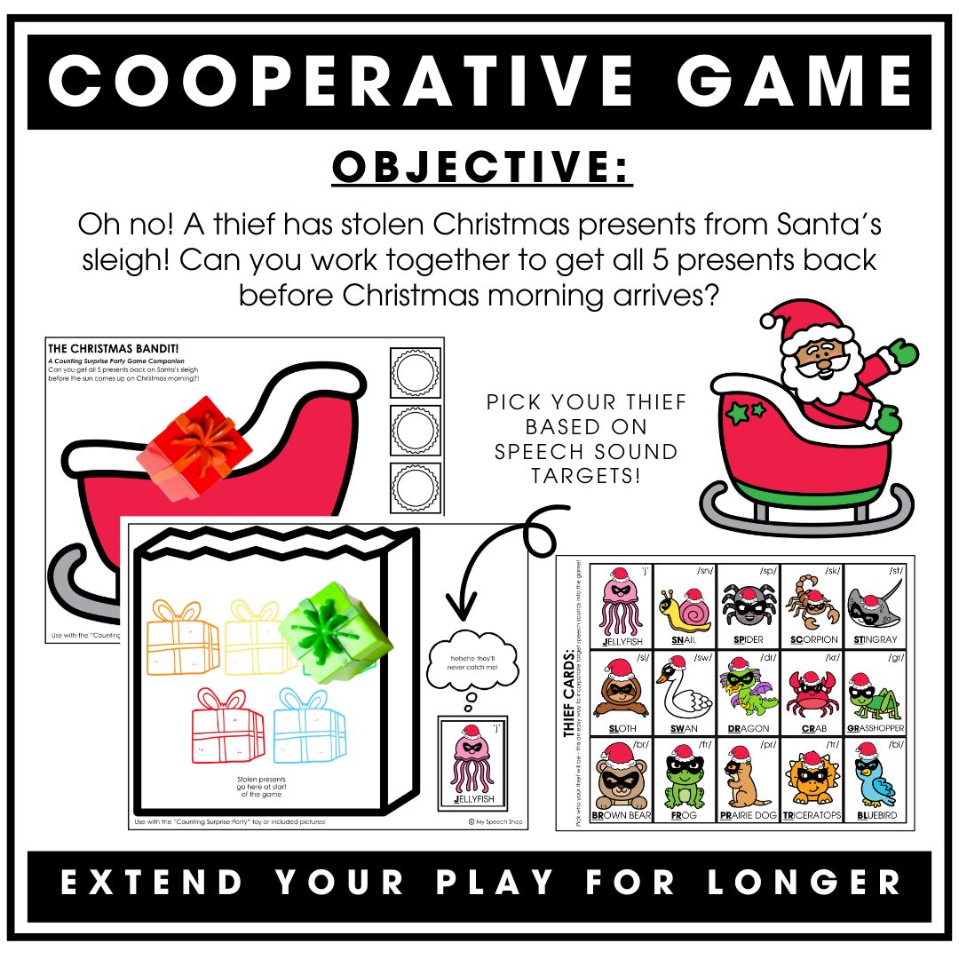 CHRISTMAS THEMED Counting Surprise Party - Digital File