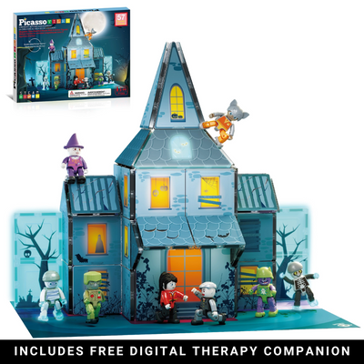 Haunted House Magnet Set