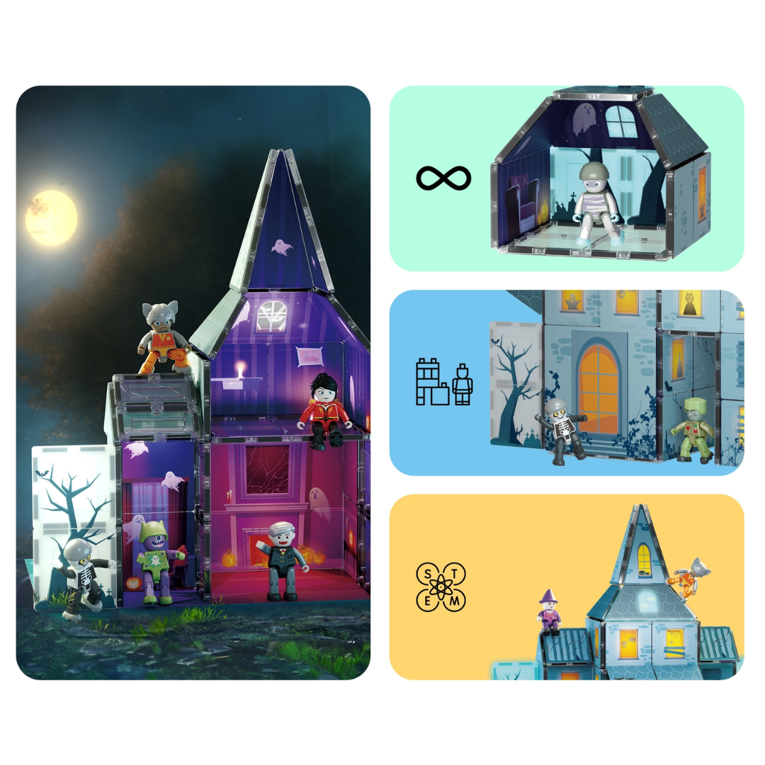 Haunted House Magnet Set