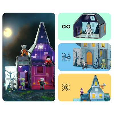 Haunted House Magnet Set