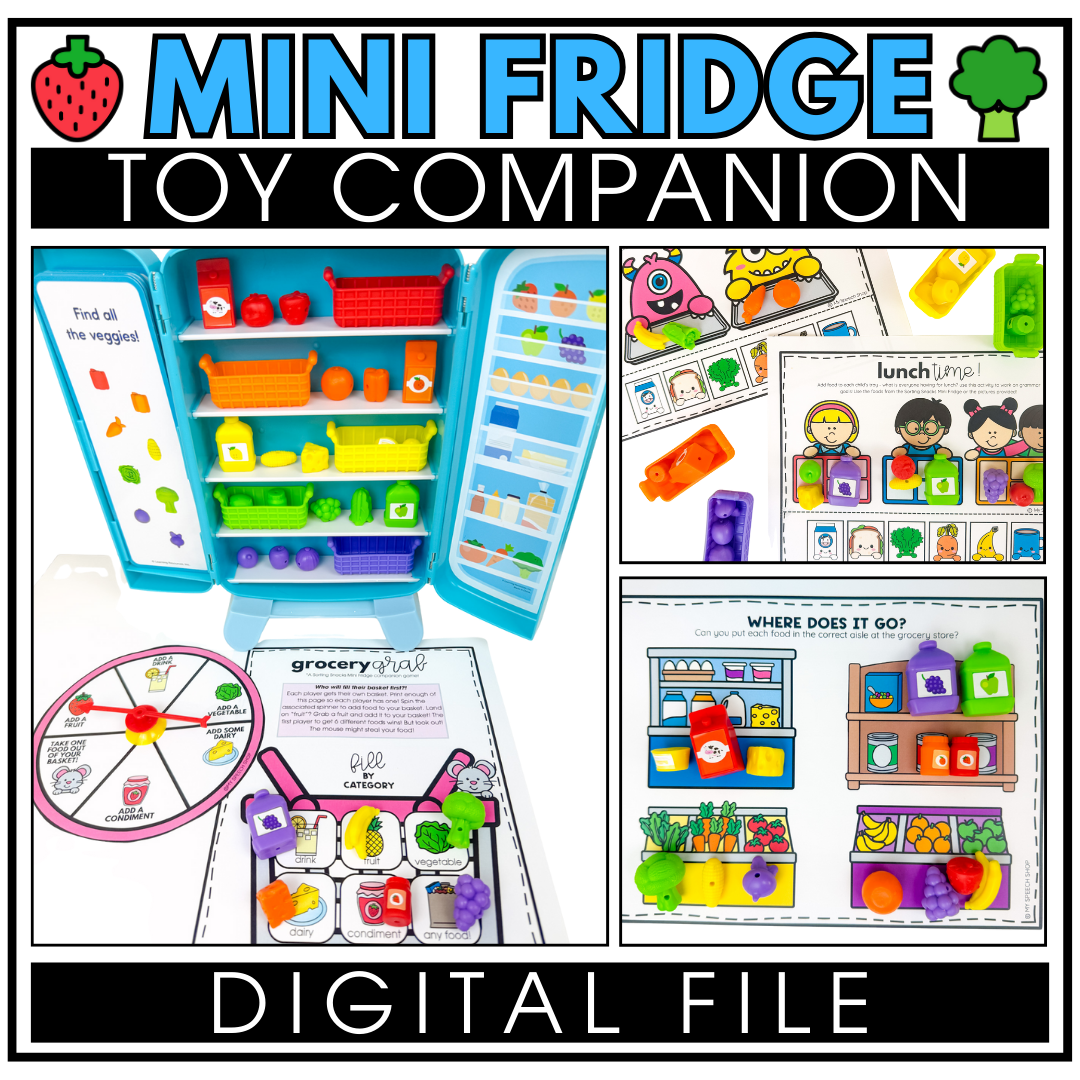 Fridge Sorting Worksheet Sorting Snacks Mini Fridge - Digital Add-On! – My Speech Shop