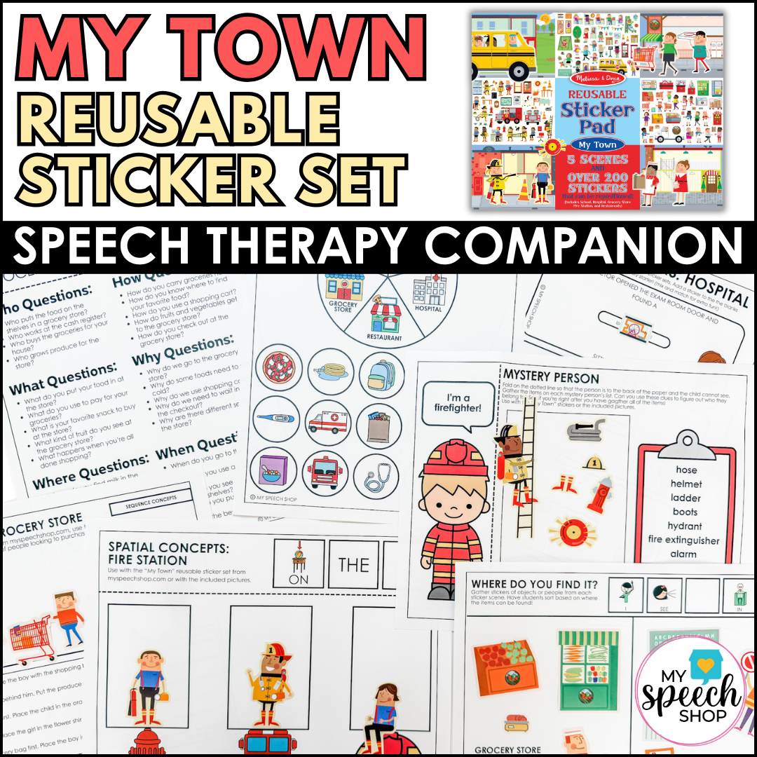 My Town Sticker Set Digital Companion