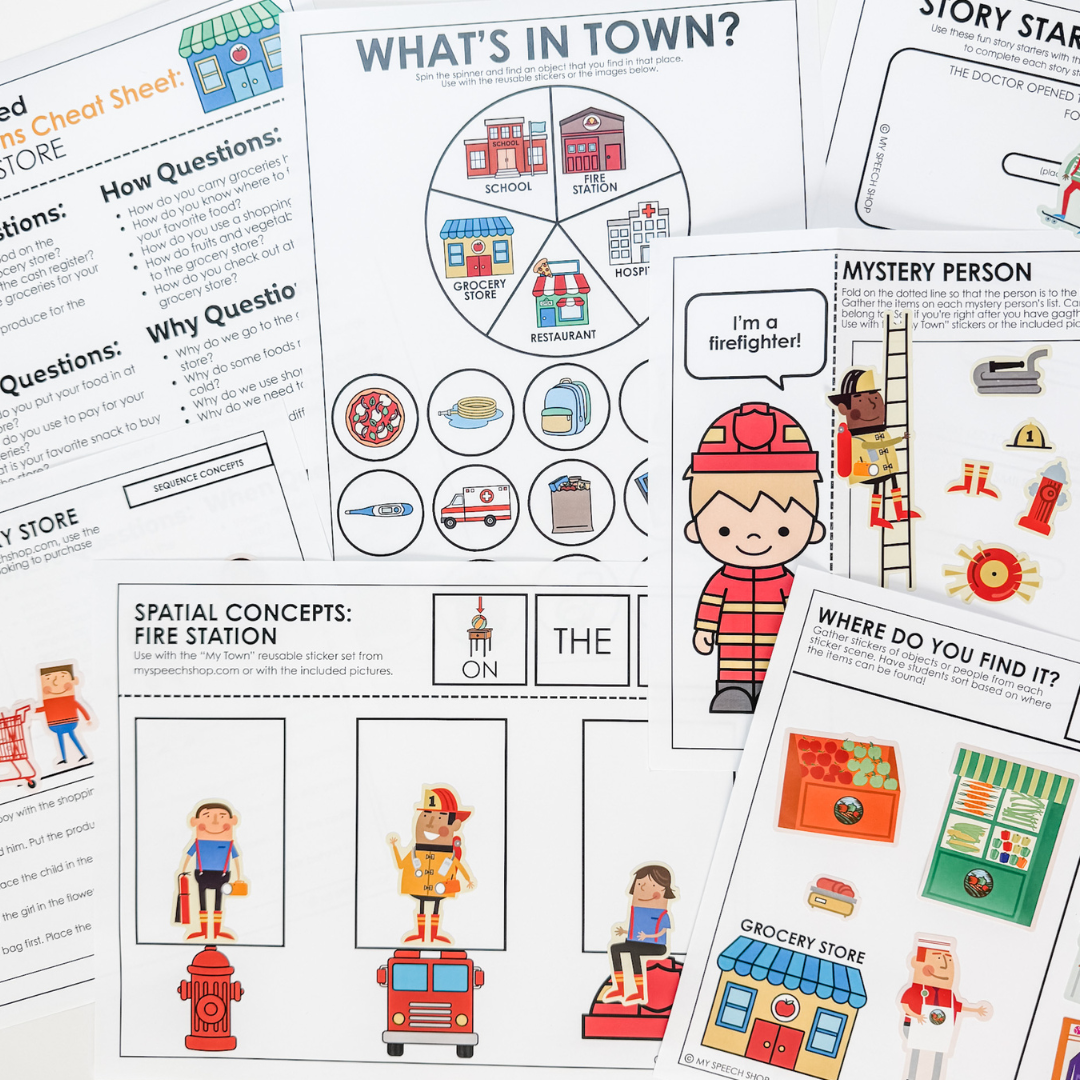 My Town Sticker Set Digital Companion
