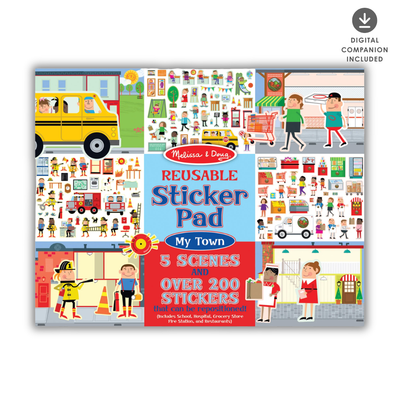 Reusable Sticker Pad - My Town