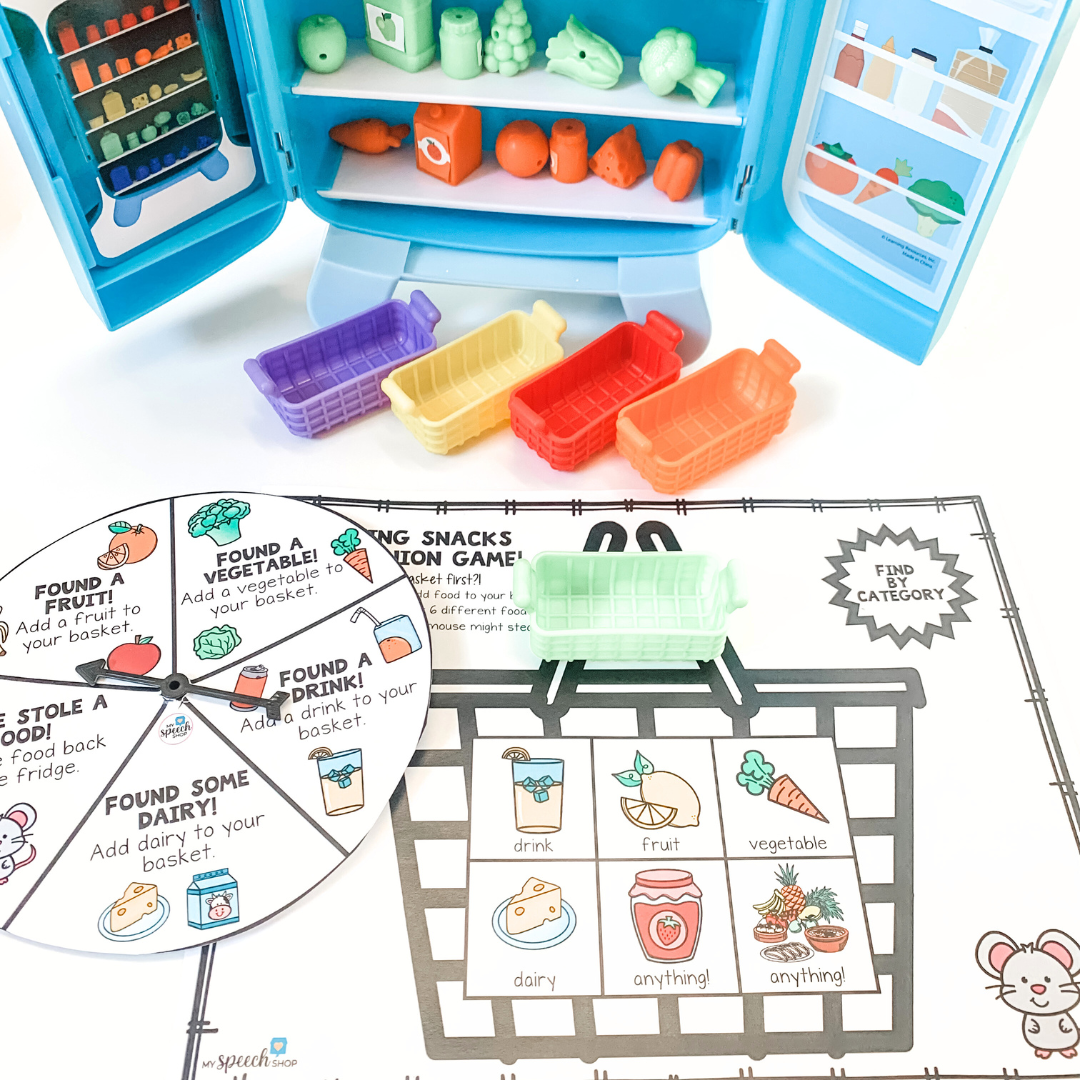 Fridge Sorting Worksheet Sorting Snacks Mini Fridge - Digital Add-On! – My Speech Shop